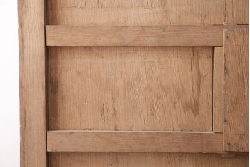 アンティーク建具　ケヤキの一枚板を使用した、和の趣あふれる蔵戸(玄関戸、引き戸、建具)(R-047697)