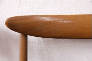 北欧ヴィンテージ　チーク材　メンズライクなお部屋にも合うスタイリッシュなデザインのチェア4脚セット(ダイニングチェア、椅子、ビンテージ)(R-047700)