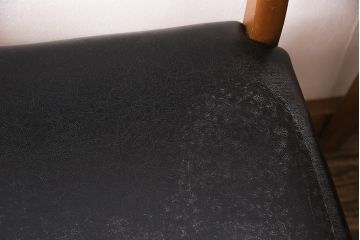 北欧ヴィンテージ　チーク材　メンズライクなお部屋にも合うスタイリッシュなデザインのチェア4脚セット(ダイニングチェア、椅子、ビンテージ)(R-047700)