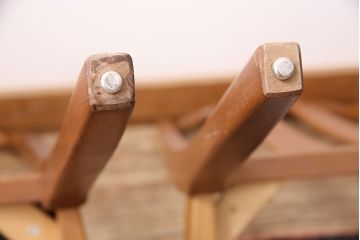 イギリスヴィンテージ　チーク材　温もり溢れるダイニング作りにおすすめのチェア4脚セット(ダイニングチェア、椅子、ビンテージ)(R-047702)