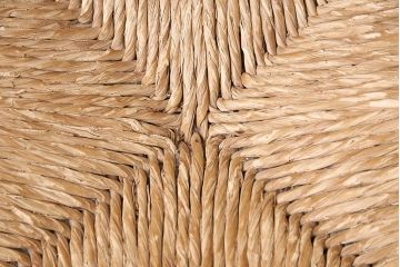 和製ビンテージ　特徴的なラダーバックのデザインが魅力的なラッシチェア2脚セット(ダイニングチェア、椅子)(R-047705)