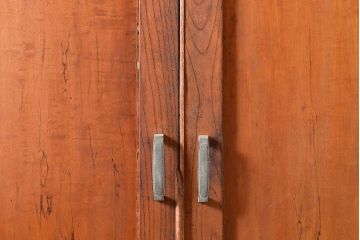 和製アンティーク　レトロな佇まいが魅力的な引き出し付きブックケース(本箱、本棚、戸棚)(R-047711)