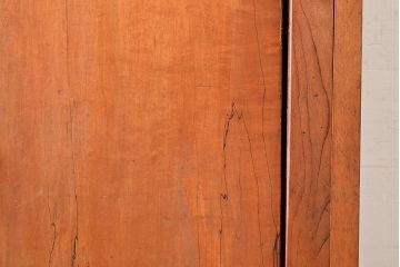 和製アンティーク　レトロな佇まいが魅力的な引き出し付きブックケース(本箱、本棚、戸棚)(R-047711)