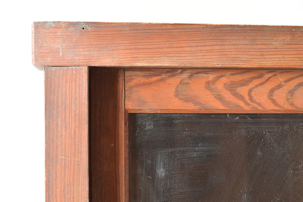 和製アンティーク　たっぷり収納できるシンプルな重ね戸棚(収納棚、食器棚、キャビネット)(R-047713)