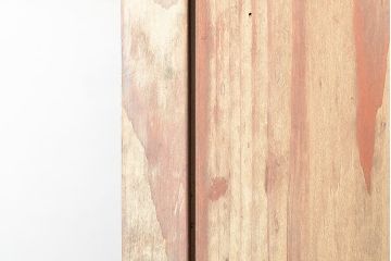 和製アンティーク　たっぷり収納できるシンプルな重ね戸棚(収納棚、食器棚、キャビネット)(R-047713)