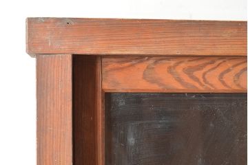 和製アンティーク　たっぷり収納できるシンプルな重ね戸棚・上段(収納棚、食器棚、キャビネット)(R-047714)