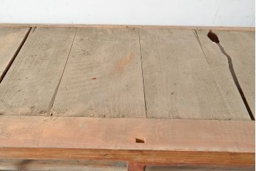 和製アンティーク　たっぷり収納できるシンプルな重ね戸棚・下段(収納棚、食器棚、キャビネット)(R-047715)