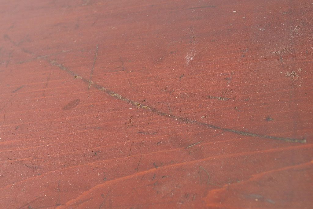 和製アンティーク　レトロな佇まいが趣溢れるヒノキ材製の戸棚(収納棚、飾り棚、キャビネット)(R-047722)