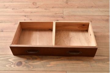 和製アンティーク　レトロとモダンがミックスしているお洒落な本箱(ブックケース、戸棚、キャビネット)(R-047724)