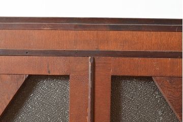 和製アンティーク　レトロとモダンがミックスしているお洒落な本箱(ブックケース、戸棚、キャビネット)(R-047724)