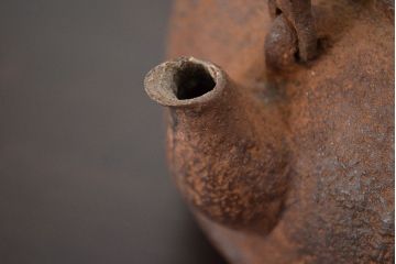 南部照光堂　富岡製糸所　照憲皇太后　御歌　記念鉄瓶(茶道具)(R-047729)
