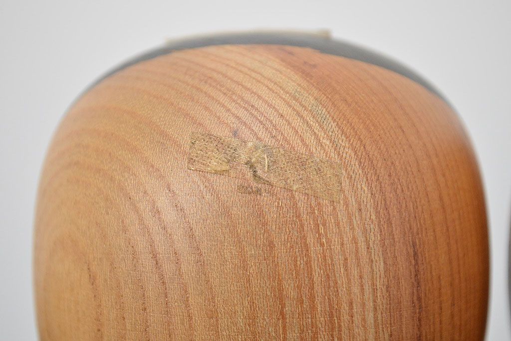 秋田　三浦節子　創作こけし6体　絵馬1枚(わらしっこ)(R-047730)