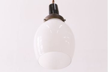 アンティーク照明　ぷっくりとした筒型が柔らかい雰囲気を醸し出す天井照明(ペンダントライト、吊り下げ照明)(R-047779)