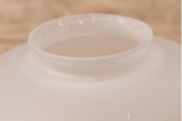 アンティーク照明　昭和初期　摺ガラス地結霜ガラス　上品で凝った作りが魅力的なグローブ照明(ガラスシェード、天井照明、吊り下げ照明)(R-047780)