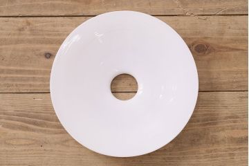 アンティーク照明　レトロな雰囲気たっぷりな平笠のペンダントライト(天井照明、吊り下げ照明、電笠)(R-047782)