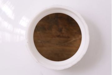 アンティーク照明　昔懐かしさ漂うレトロな平笠シェードの吊り下げ照明(ペンダントライト、天井照明、電笠)(R-047783)