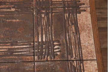 北欧ヴィンテージ　タイルトップのデザインがおしゃれなデンマーク製のセンターテーブル(リビングテーブル、コーヒーテーブル、ビンテージ)(R-047789)