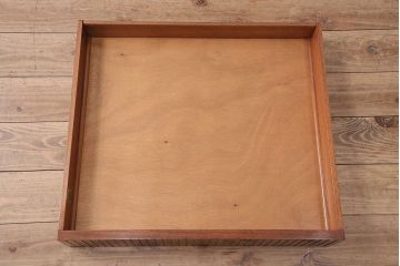 イギリスビンテージ　MAPLE　QUALITY　レザートップが高級感を高めるメープル材製のデスク(机、在宅ワーク、在宅用ワークデスク、メイプル)(R-047790)