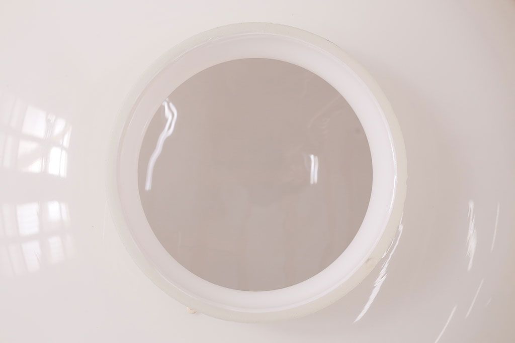 アンティーク照明　コロンとした丸いフォルムが可愛らしいレトロなペンダントライト(天井照明)(R-047794)