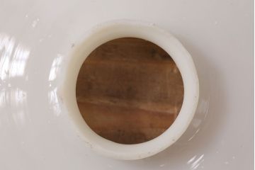 アンティーク照明　平笠シェードのレトロな吊り下げ照明(ペンダントライト、天井照明、電笠)(R-047795)