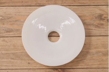 アンティーク照明　平笠シェードのレトロな吊り下げ照明(ペンダントライト、天井照明、電笠)(R-047795)