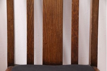 イギリスアンティーク　挽き物の脚が目を引くオーク材製のチェア2脚セット(ダイニングチェア、椅子)(R-047805)