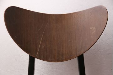 北欧ビンテージ　G-PLAN(ジープラン)　羽を広げたようなユニークなデザインが魅力的なチェア4脚セット(バタフライチェア、ダイニングチェア、椅子)(R-047807)