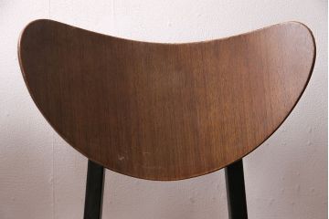 北欧ビンテージ　G-PLAN(ジープラン)　羽を広げたようなユニークなデザインが魅力的なチェア4脚セット(バタフライチェア、ダイニングチェア、椅子)(R-047807)