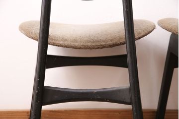 北欧ビンテージ　G-PLAN(ジープラン)　羽を広げたようなユニークなデザインが魅力的なチェア4脚セット(バタフライチェア、ダイニングチェア、椅子)(R-047807)