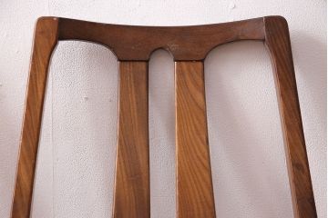 北欧ビンテージ　Nathan(ネイサン)社　チーク材　北欧テイストやミッドセンチュリースタイルに合うチェア4脚セット(ダイニングチェア、椅子)(R-047808)