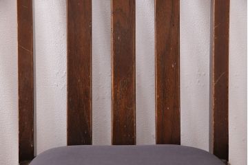 イギリスアンティーク　オーク材　落ち着いた雰囲気が魅力のシンプルなチェア4脚セット(ダイニングチェア、椅子)(R-047809)