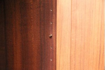 北欧ビンテージ　チーク材　木のぬくもりを存分にお楽しみいただけるウォールユニット(キャビネット、テレビ台、収納棚、戸棚、飾り棚)(R-047810)