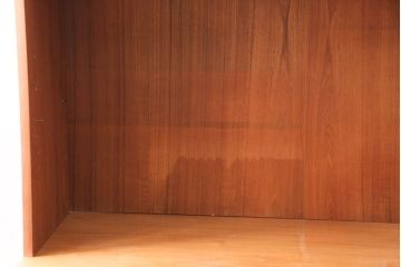 北欧ビンテージ　チーク材　木のぬくもりを存分にお楽しみいただけるウォールユニット(キャビネット、テレビ台、収納棚、戸棚、飾り棚)(R-047810)