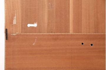 北欧ビンテージ　チーク材　木のぬくもりを存分にお楽しみいただけるウォールユニット(キャビネット、テレビ台、収納棚、戸棚、飾り棚)(R-047810)
