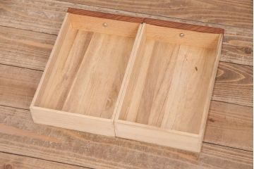 中古　民芸家具　ケヤキ材の迫力ある木目が魅力!和の雰囲気を高める長火鉢(囲炉裏、木製火鉢)(R-047814)