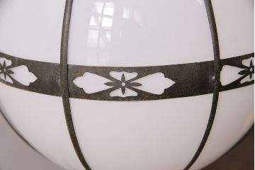 和製アンティーク　オリエンタルな雰囲気漂うタッセル(飾り房)付きの吊り下げ照明(天井照明)(R-047820)