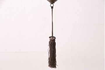 和製アンティーク　オリエンタルな雰囲気漂うタッセル(飾り房)付きの吊り下げ照明(天井照明)(R-047820)