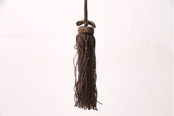 和製アンティーク　オリエンタルな雰囲気漂うタッセル(飾り房)付きの吊り下げ照明(天井照明)(R-047820)