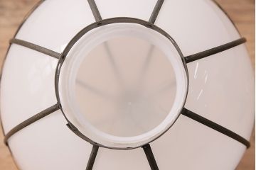 和製アンティーク　オリエンタルな雰囲気漂うタッセル(飾り房)付きの吊り下げ照明(天井照明)(R-047820)