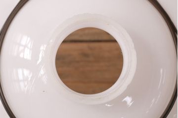 アンティーク照明　セルロイド装飾　柔らかな光に飛ぶ鶴が浮かぶ天井照明(ペンダントライト、吊り下げ照明、セル巻)(R-047823)