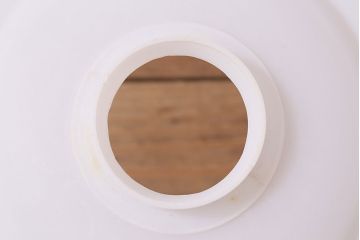 レトロ照明　ベークライト製　鶴のセルロイド装飾がアクセントになったペンダントライト(天井照明、吊り下げ照明、セル巻き)(R-047824)