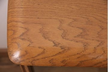 イギリスビンテージ　希少品!見せる収納と隠す収納を叶えてくれるERCOL(アーコール)社製のニレ材製サイドキャビネット(戸棚、収納棚)(R-047827)