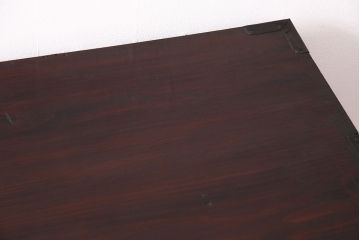 和製アンティーク　当店でリメイクを施しました!漆塗りが高級感を漂わせる米沢箪笥サイドボード(時代箪笥、衣装箪笥、チェスト)(R-047828)