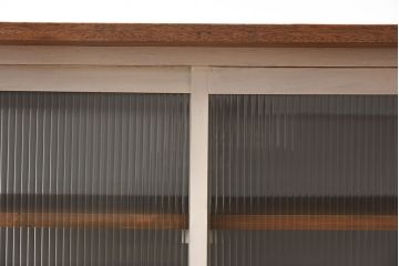 両面使いで便利!モールガラス引き戸の特大作業台(カウンターテーブル)(R-047838)