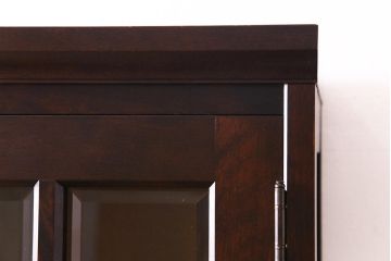 中古美品　北海道民芸家具　HM114K　スリムで上品な本箱(ブックケース、キャビネット、飾り棚)(定価約25万7千円)