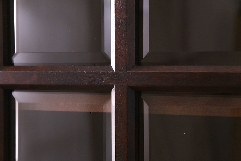 中古美品　北海道民芸家具　HM114K　スリムで上品な本箱(ブックケース、キャビネット、飾り棚)(定価約25万7千円)