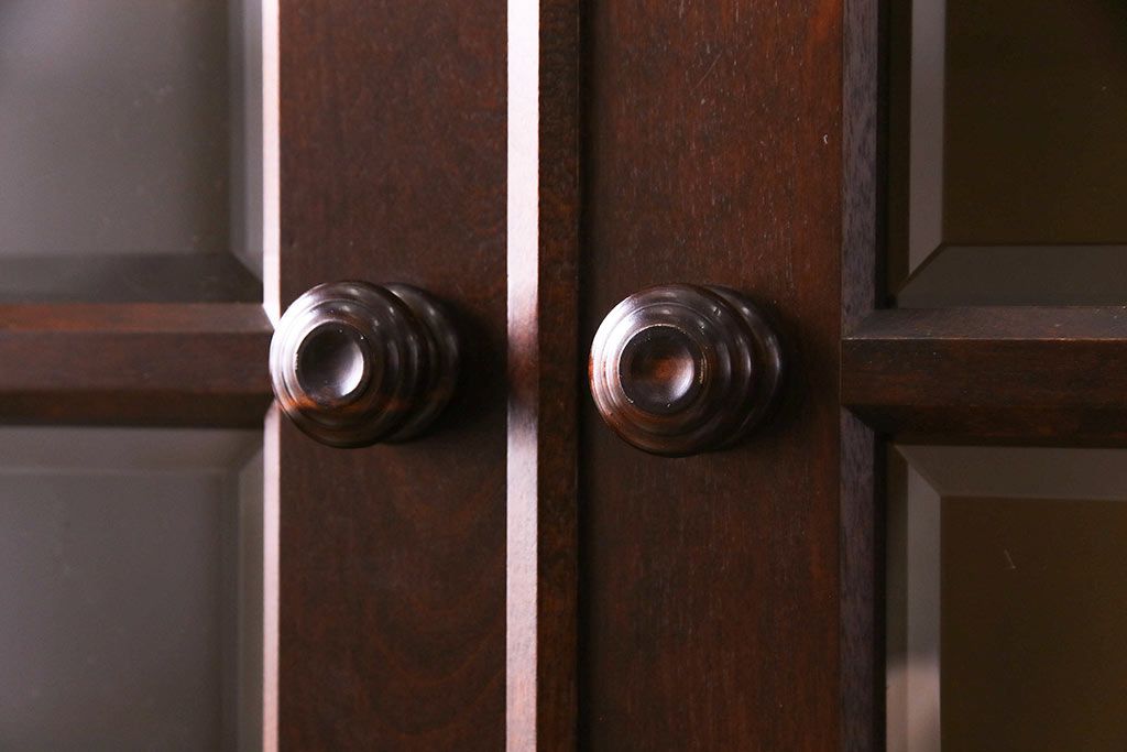 中古美品　北海道民芸家具　HM114K　スリムで上品な本箱(ブックケース、キャビネット、飾り棚)(定価約25万7千円)