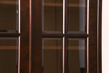 中古美品　北海道民芸家具　HM114K　スリムで上品な本箱(ブックケース、キャビネット、飾り棚)(定価約25万7千円)