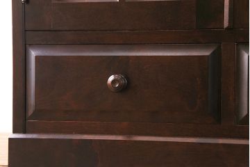 中古美品　北海道民芸家具　HM114K　スリムで上品な本箱(ブックケース、キャビネット、飾り棚)(定価約25万7千円)