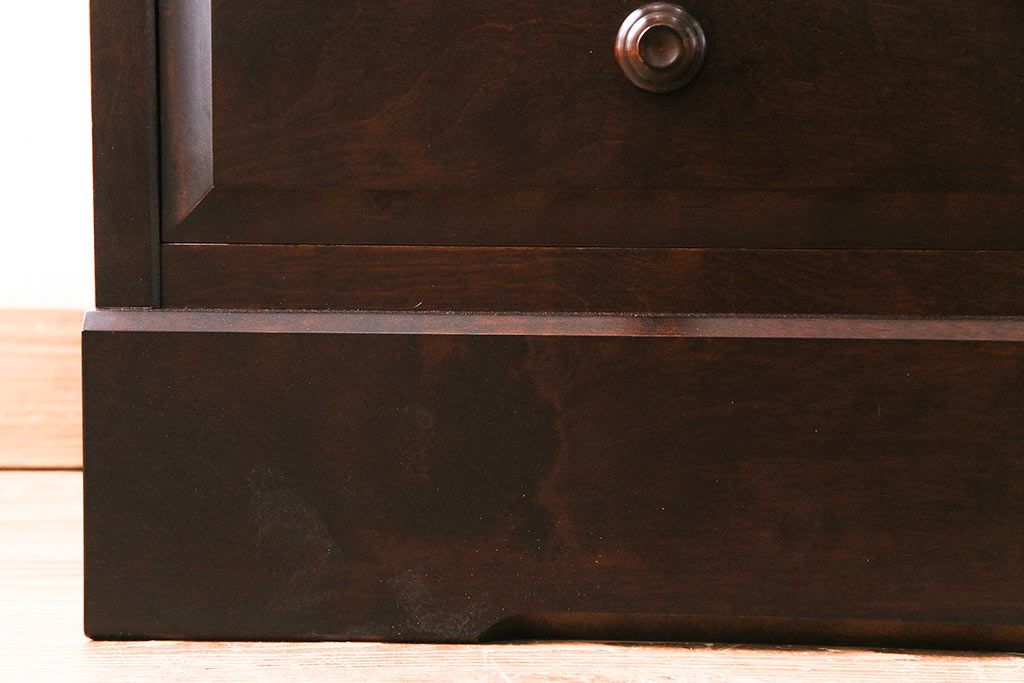 中古美品　北海道民芸家具　HM114K　スリムで上品な本箱(ブックケース、キャビネット、飾り棚)(定価約25万7千円)